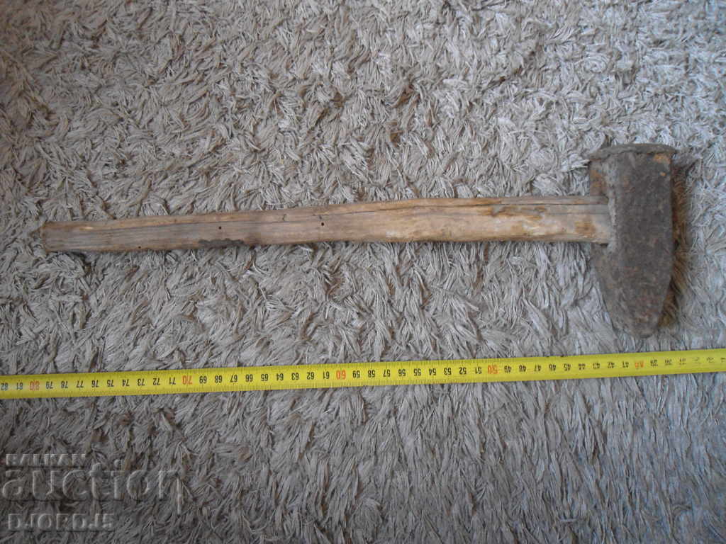 Old hammer, wooden handle - 6