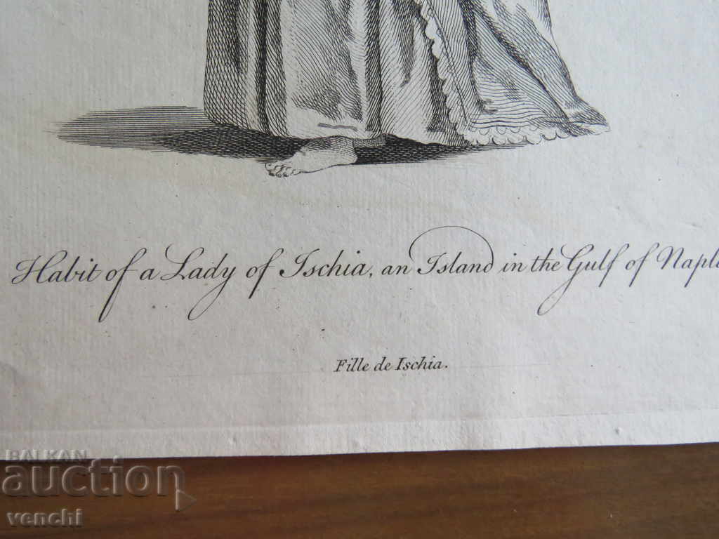 Delivery of 1757 - ENGRAVING - COSTUMES - ORIGINAL Delivery of 1757 - ENGRAVING - COSTUMES - ORIGINAL