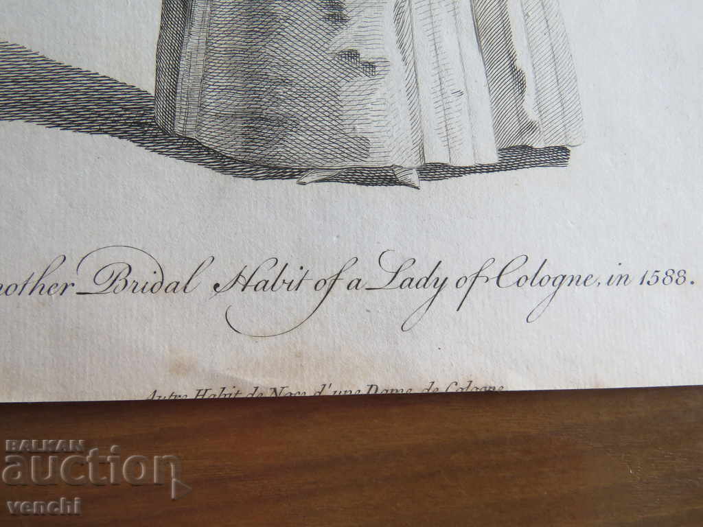 Delivery of 1757 - ENGRAVING - COSTUMES - ORIGINAL Delivery of 1757 - ENGRAVING - COSTUMES - ORIGINAL