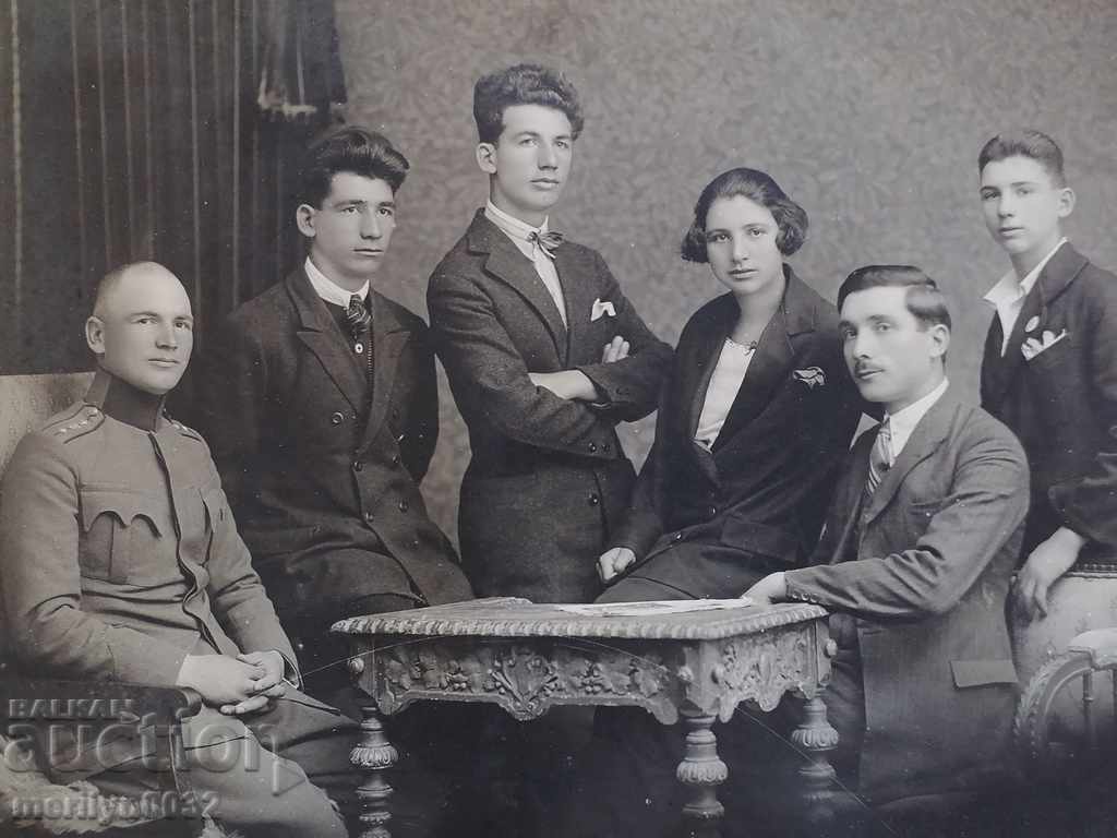 Military photo officer and friends photography 1923 with price 45.00 BGN | € 23.01