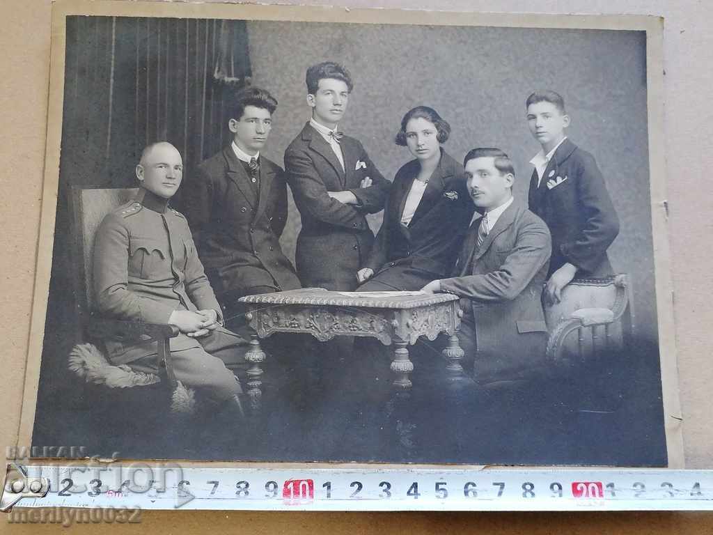 Delivery of Military photo officer and friends photography 1923