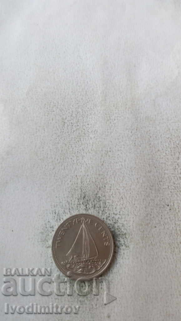 Bahamas 25 cents 1998 with price 1.85 BGN | € 0.95 Bahamas 25 cents 1998 with price 1.85 BGN | € 0.95