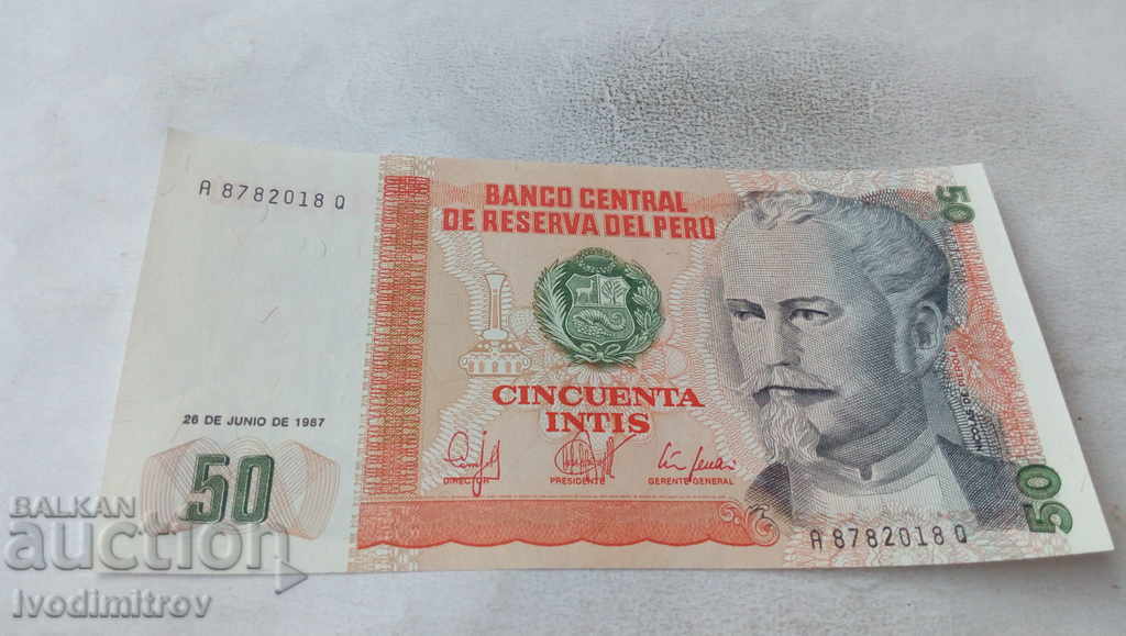 Peru 50 intis 1987