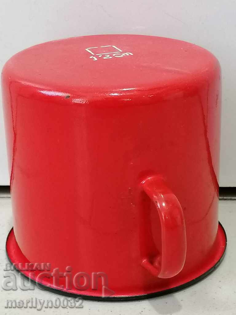 An old pot with enamel, enamelled vessel, Bulgaria - 6