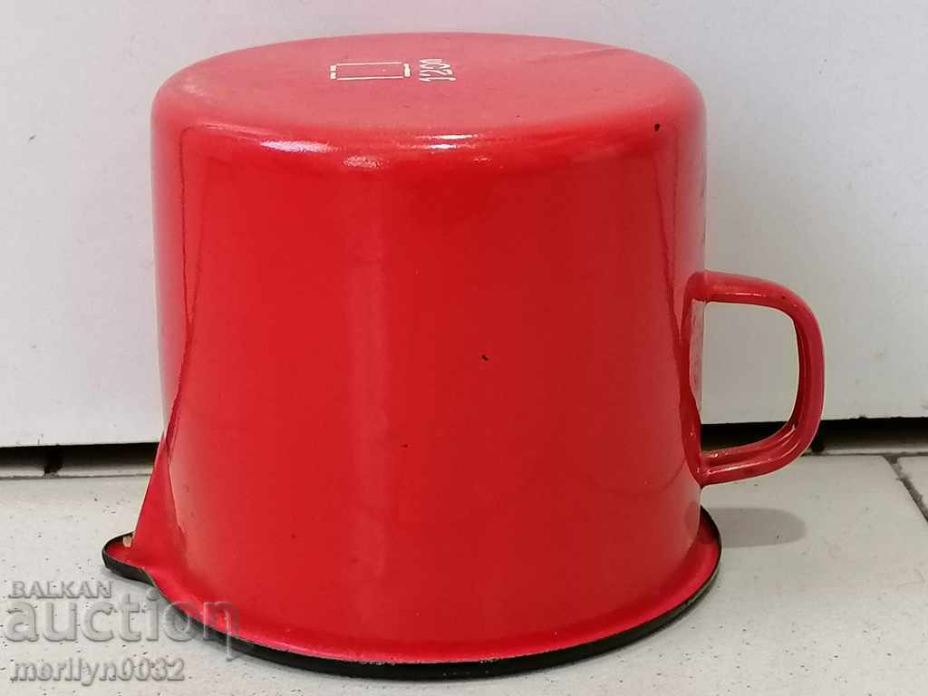 An old pot with enamel, enamelled vessel, Bulgaria - 7