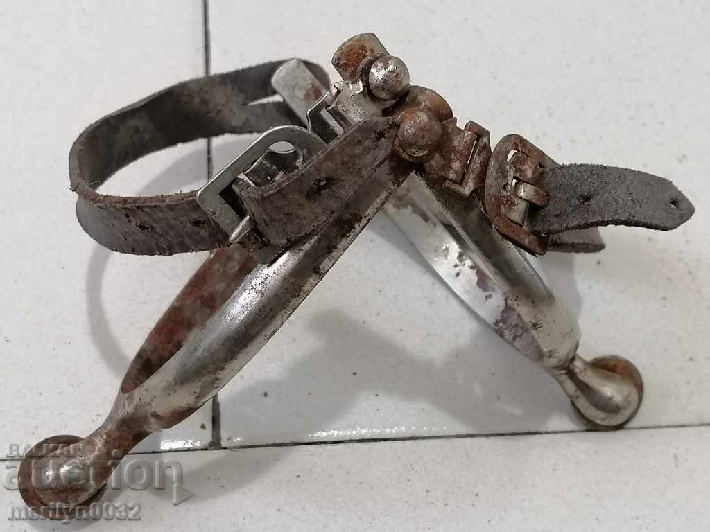 Spurs from officer's boots Kingdom of Bulgaria uniform - 5 Spurs from officer's boots Kingdom of Bulgaria uniform - 5