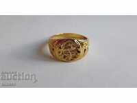 Gold-plated ring, men's