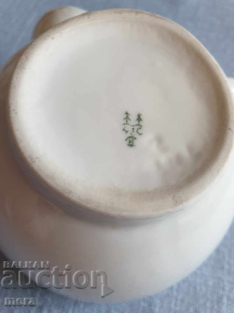 Auction Old Czech porcelain saucer, jug Auction Old Czech porcelain saucer, jug