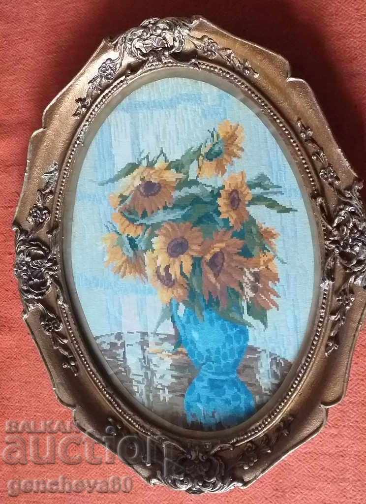 КРАСИВ ГОЛЯМ ГОБЛЕН,,Слънчогледи" - 6