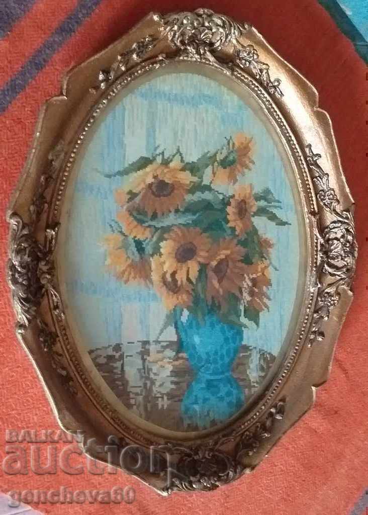 FRUMOASĂ TAPISRIE MARE „Floarea soarelui”