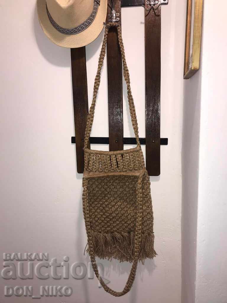 Hand-knitted women's hemp bag with price 80.00 BGN | € 40.90 Hand-knitted women's hemp bag with price 80.00 BGN | € 40.90