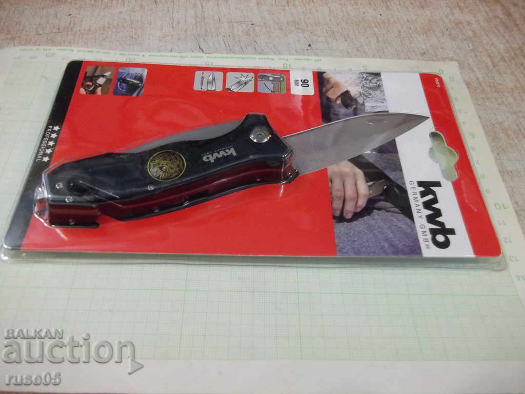 Auction Knife "kwb" auto emergency folding new Auction Knife "kwb" auto emergency folding new