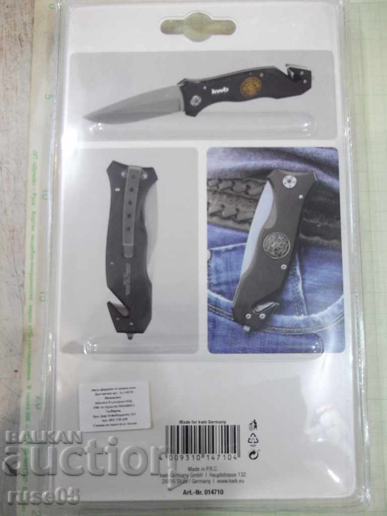 Delivery of Knife "kwb" auto emergency folding new Delivery of Knife "kwb" auto emergency folding new