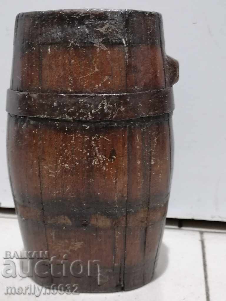 Lăptuș din lemn vechi găleată găleată maronă