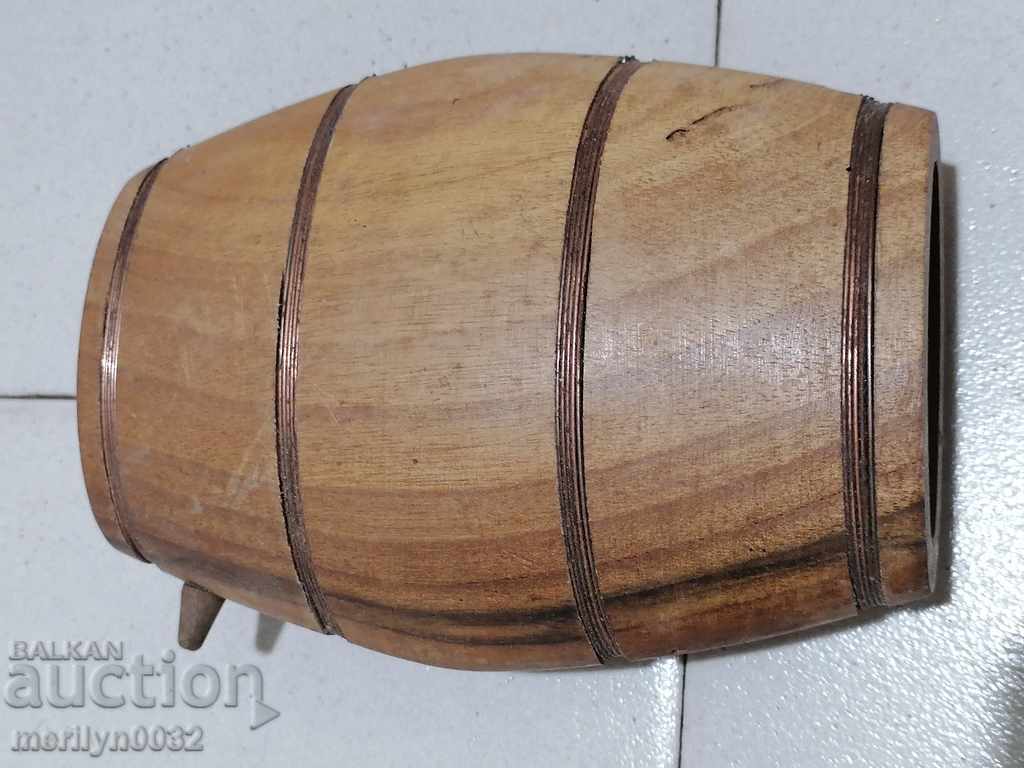 Old wood pawler wooden bucket brown bucket - 6 Old wood pawler wooden bucket brown bucket - 6