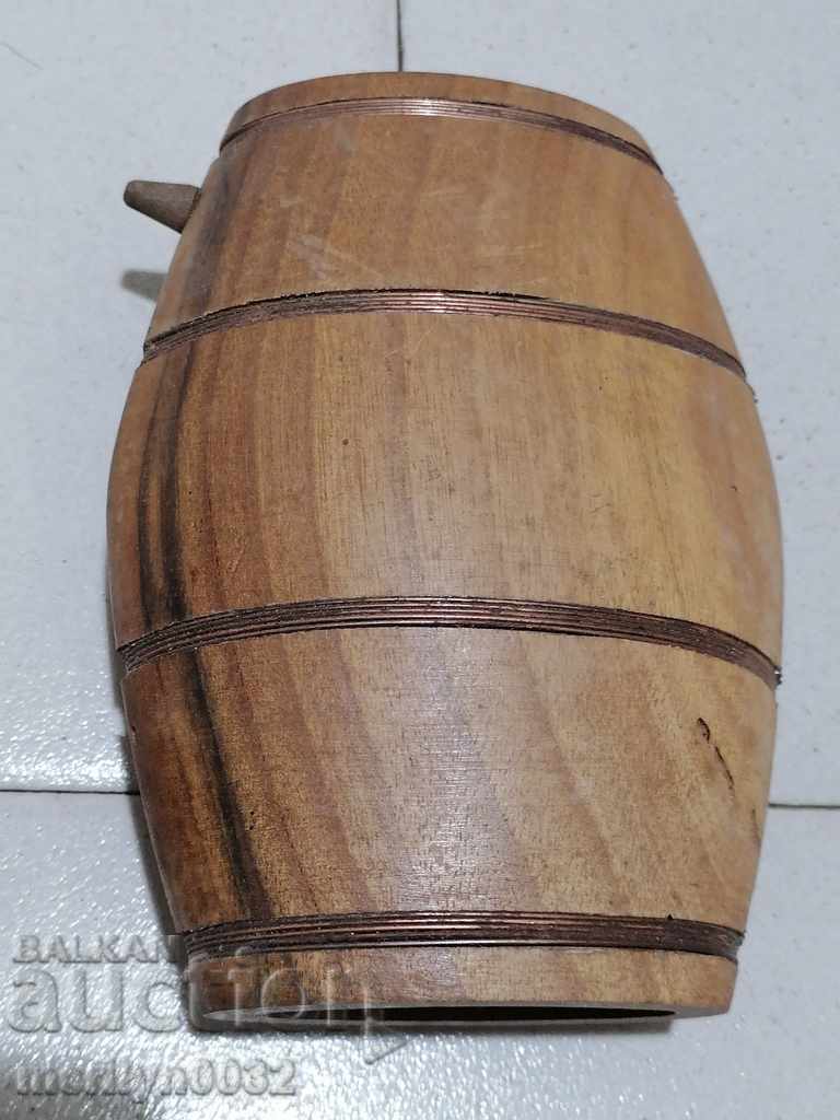 Old wood pawler wooden bucket brown bucket - 7 Old wood pawler wooden bucket brown bucket - 7