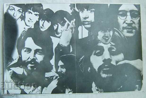 Μια παλιά μεγάλη φωτογραφία του ποπ/ροκ συγκροτήματος των Beatles