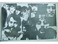 Стара голяма снимка на поп/рок група Бийтълс Beatles