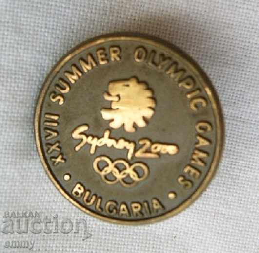 Значка Олимпийски игри Сидни 2000  делегация България БОК