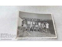 Photo Nessebar Men and women in front of a tent 1956