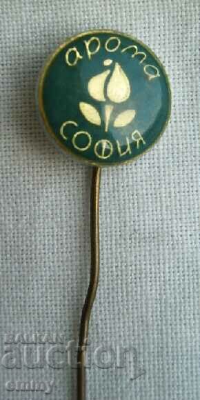 Badge - factory for cosmetics and perfumery "Aroma" Sofia with price 1.00 BGN | € 0.51 Badge - factory for cosmetics and perfumery "Aroma" Sofia with price 1.00 BGN | € 0.51