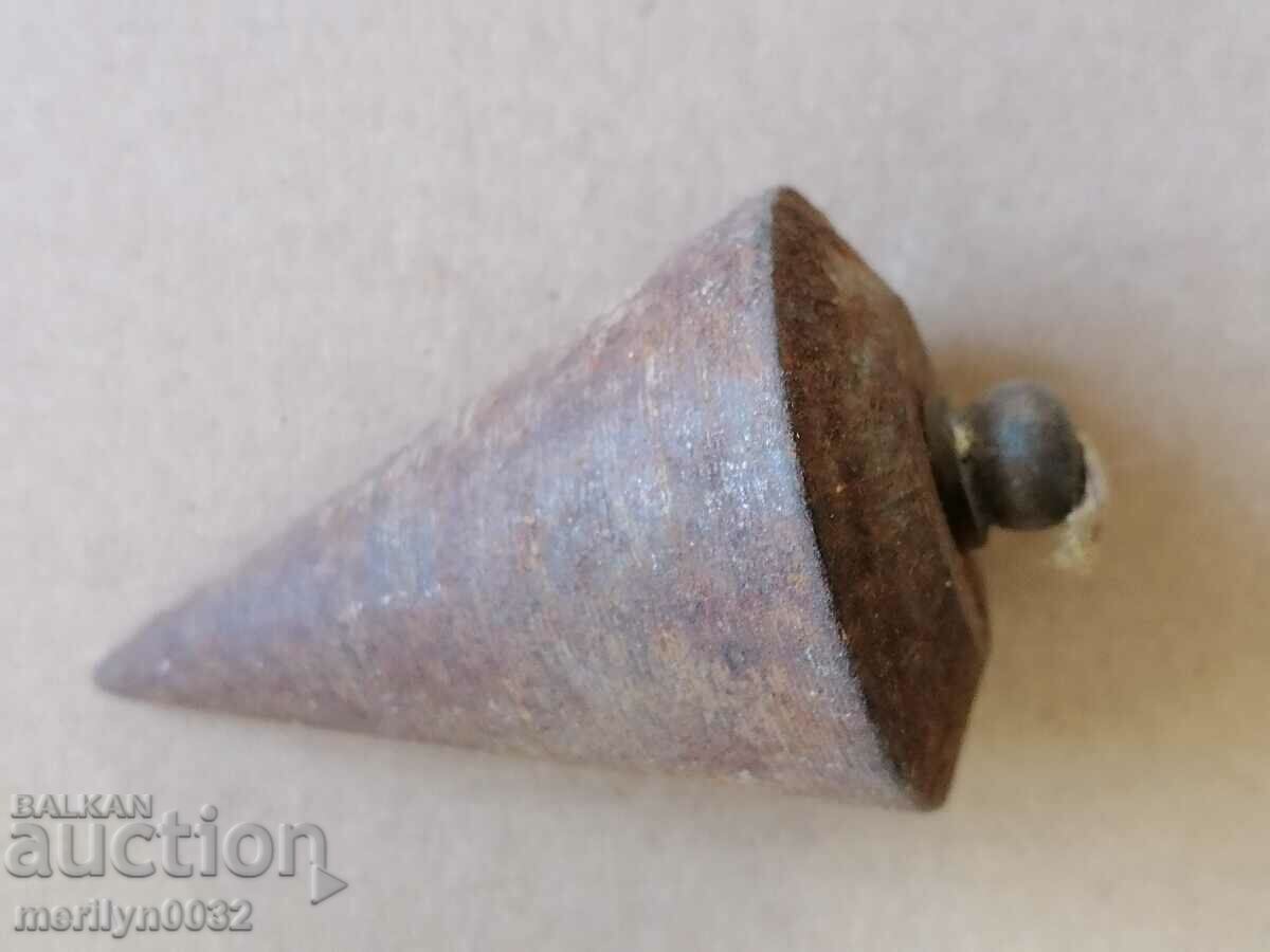 Auction  Old carpenter's plumb weight tool