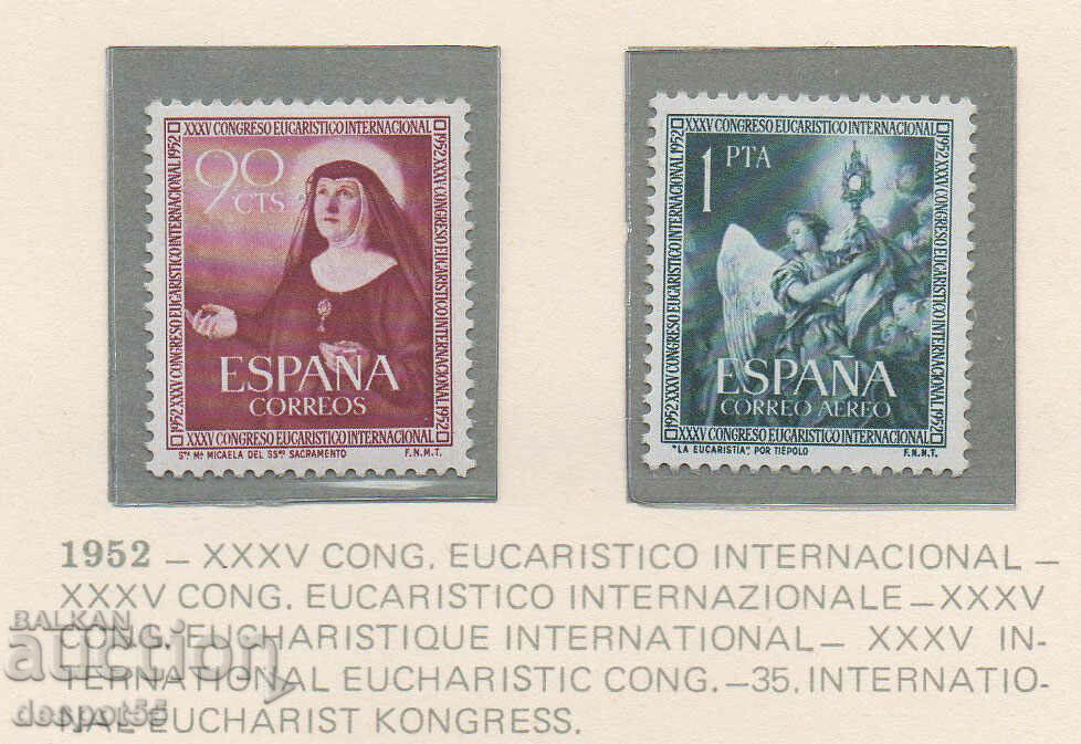 1952. Ισπανία. Διεθνές Ευχαριστιακό Συνέδριο, Βαρκελώνη.