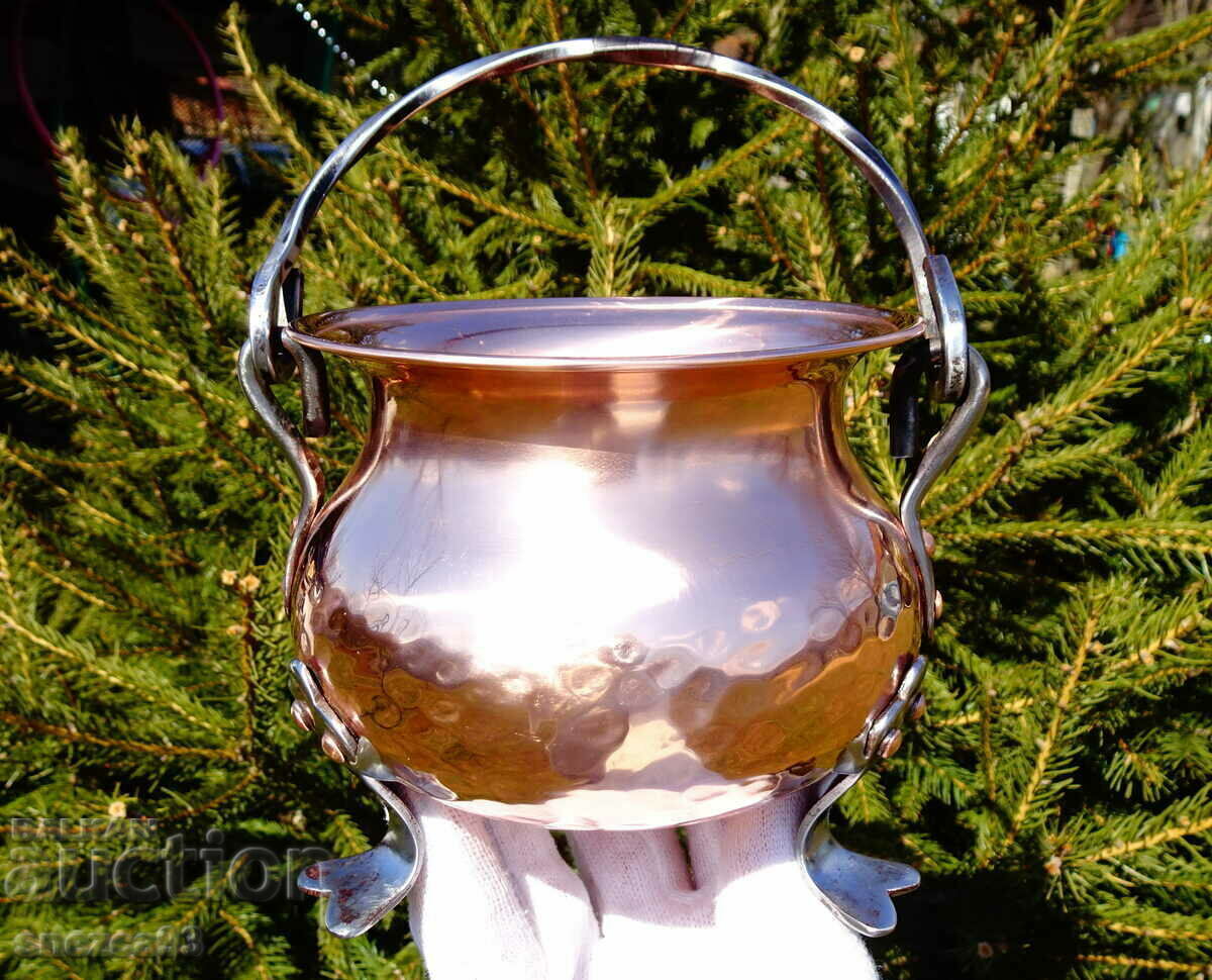 Copper plate standard, marked. Copper plate standard, marked.