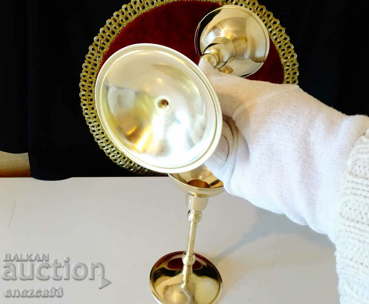 Bronze Cupette Cups for Margarita, Candlestick. - 5