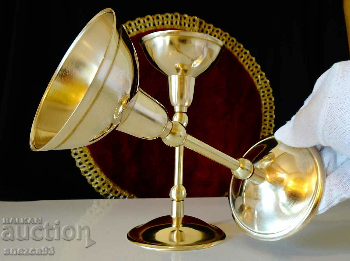 Bronze Cupette Cups for Margarita, Candlestick. - 7