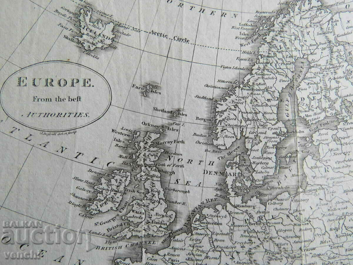 Auction 18th century - MAP OF EUROPE = ORIGINAL + Auction 18th century - MAP OF EUROPE = ORIGINAL +