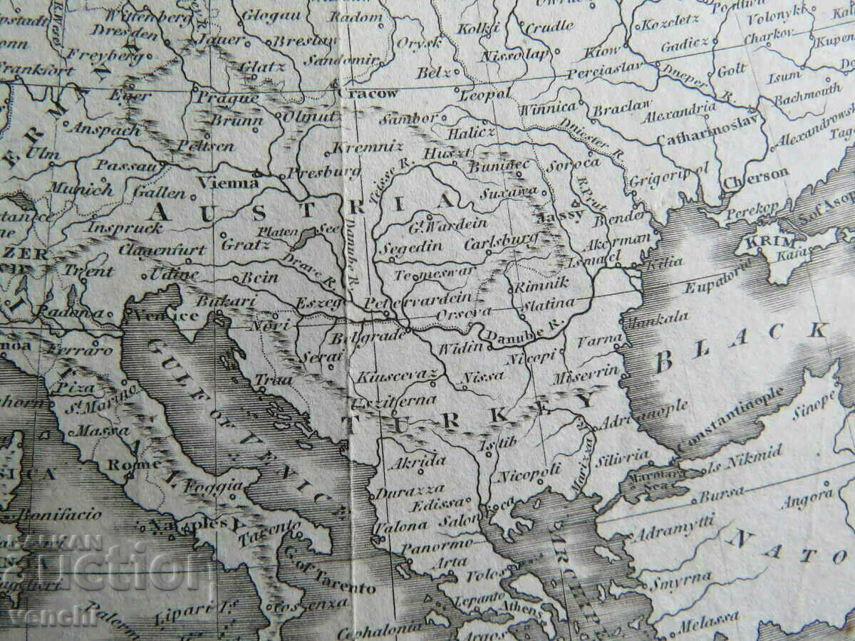 Livrarea al XVIII-lea - HARTA EUROPEI = ORIGINAL +