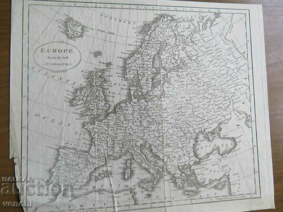 al XVIII-lea - HARTA EUROPEI = ORIGINAL +
