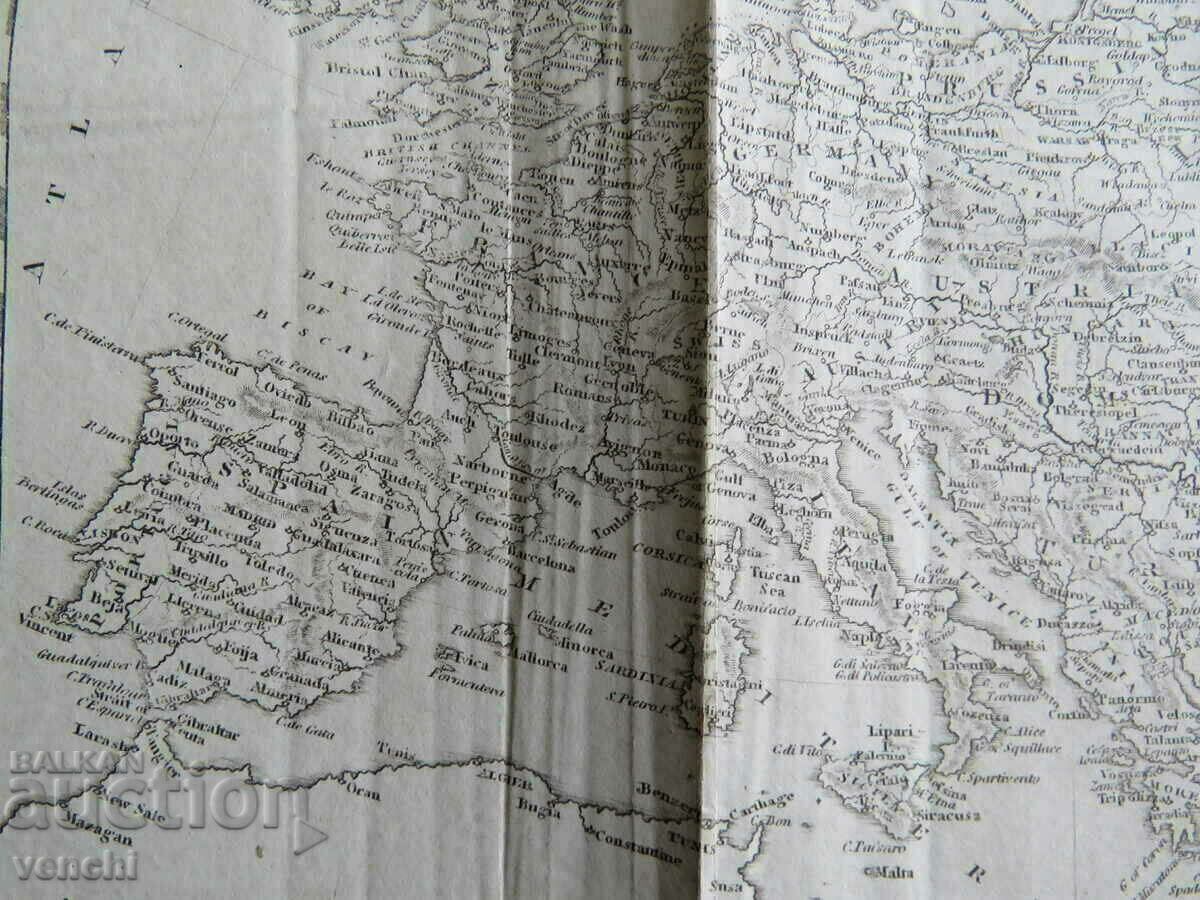 Delivery of 18th century - MAP OF EUROPE = ORIGINAL + Delivery of 18th century - MAP OF EUROPE = ORIGINAL +