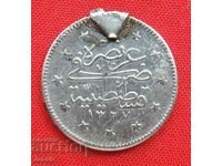 2 kurusha AH 1327 / 1 Ottoman Empire silver