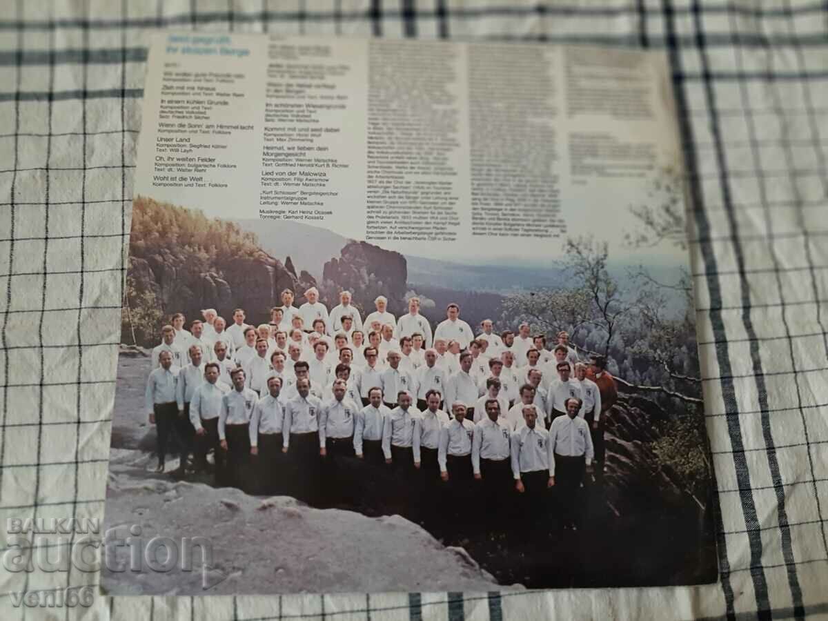 Auction Gramophone record - Ihre stolzen Bergen Auction Gramophone record - Ihre stolzen Bergen