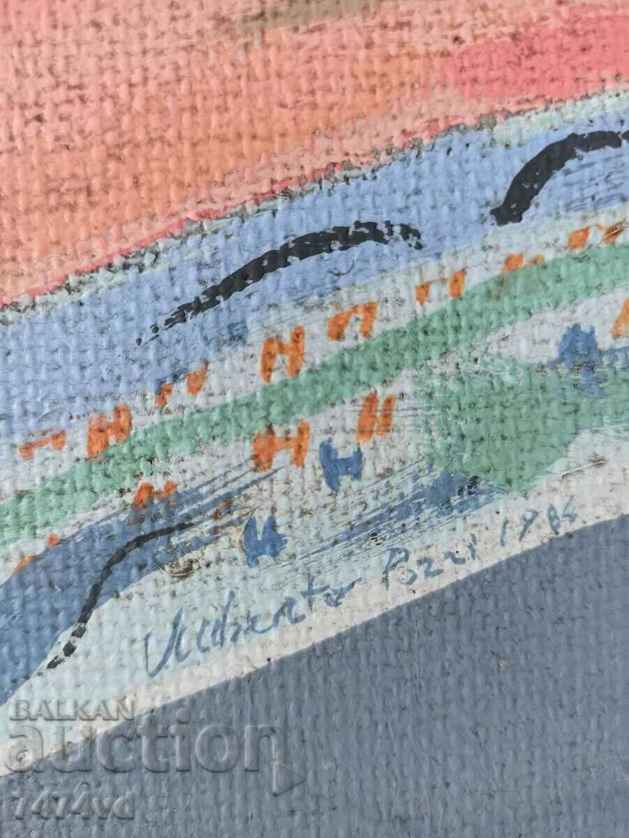 Licitație Pictura de autor, ulei pe pânză - artă italiană Pozzi 1984