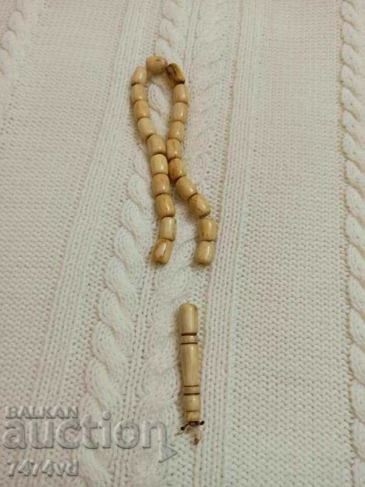 Auction  Rosary camel bone -21 grains without priest,