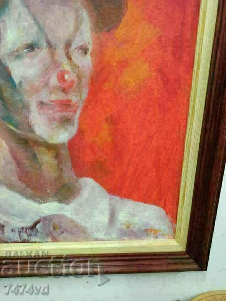Delivery of Author's painting - Clown of the famous artist Toma Tomov Delivery of Author's painting - Clown of the famous artist Toma Tomov