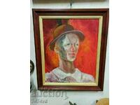 Author's painting - Clown of the famous artist Toma Tomov