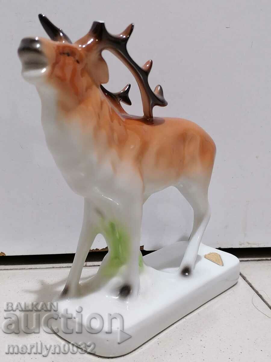 Porcelain figure deer figurine porcelain with price 88.00 BGN | € 44.99