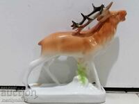 Porcelain figure deer figurine porcelain