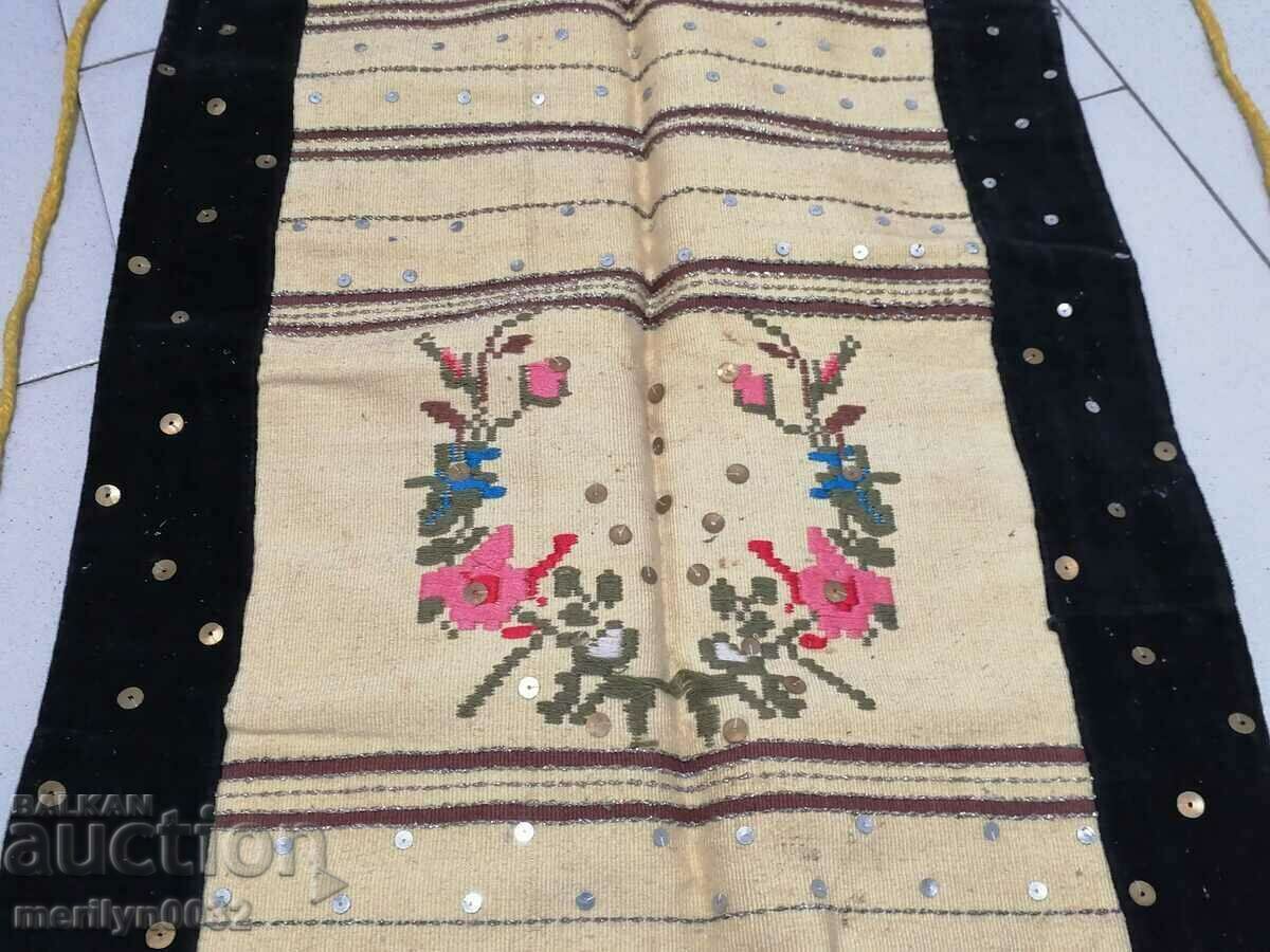 Old woven embroidered embroidered apron with tinsel wear sukman with price 99.00 BGN | € 50.62