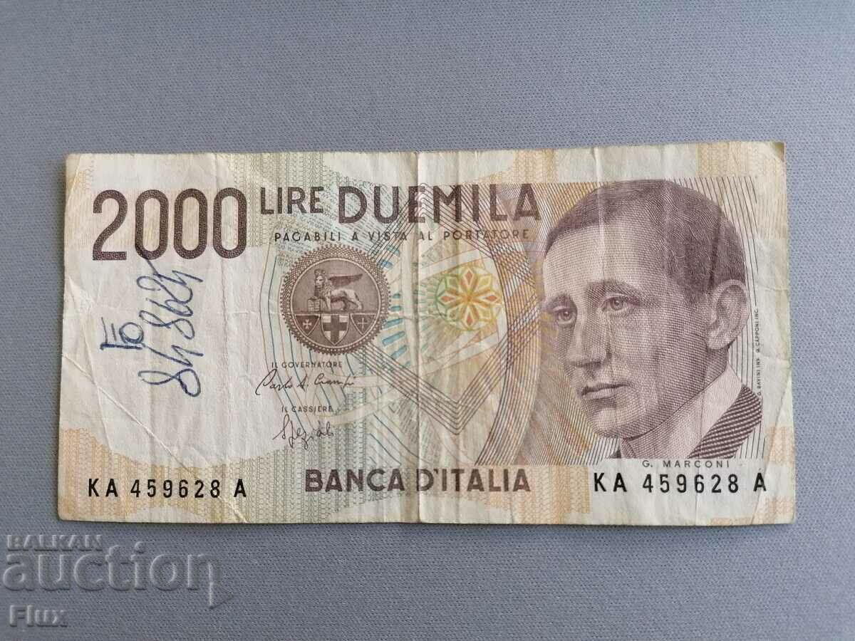 Bancnota - Italia - 2000 de lire sterline 1990