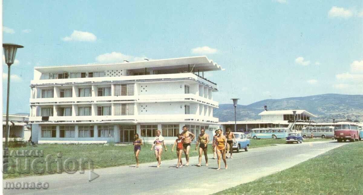 Old postcard - Sunny Beach, hotel "Chaika"