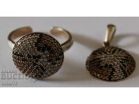 Ασημένιο δαχτυλίδι με μετάλλιο