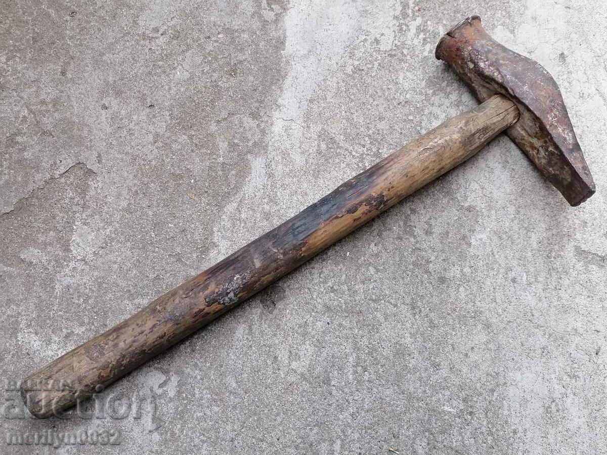 Very old hammer over 100 years, wrought iron tool with price 44.00 BGN | € 22.50 Very old hammer over 100 years, wrought iron tool with price 44.00 BGN | € 22.50