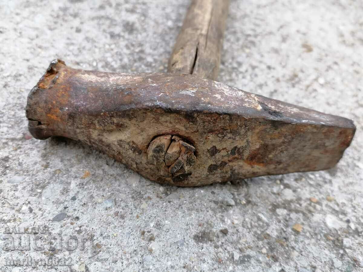 Very old hammer over 100 years, wrought iron tool - 6 Very old hammer over 100 years, wrought iron tool - 6