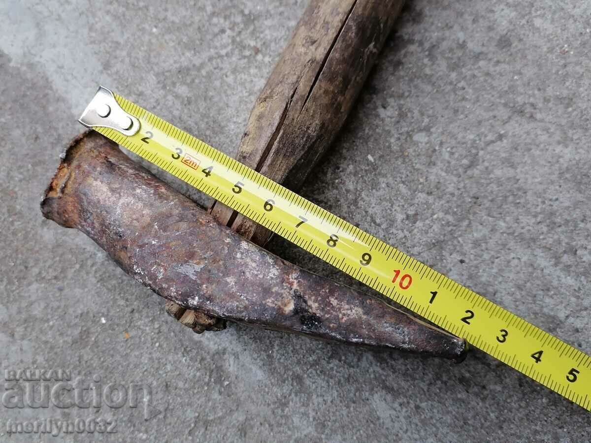 Very old hammer over 100 years, wrought iron tool - 7 Very old hammer over 100 years, wrought iron tool - 7