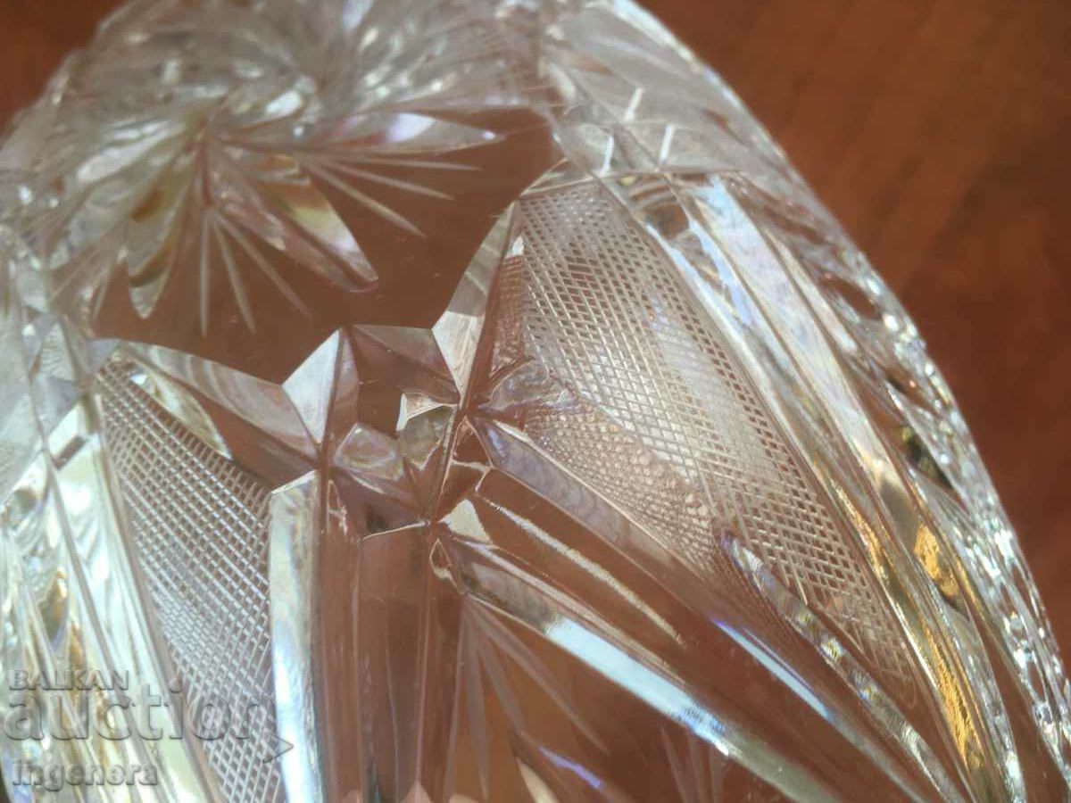 CUPA MASIVA CRYPAL ELLIPSE DIN ANII 80 - 5 CUPA MASIVA CRYPAL ELLIPSE DIN ANII 80 - 5